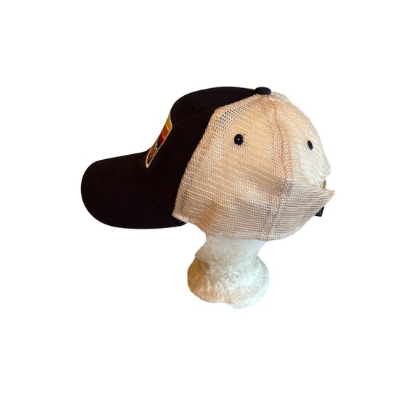 Adventures On The Gorge Snapback Hat Navy & Tan By Ouray Sportswear - Picture 2 of 5